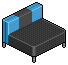 Blue Sofa Seat