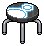 Blue Breakfast Bar Stool