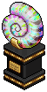 Iridescent Ammonite Fossil