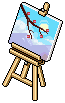 Rare Spring in Japan Easel