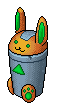 Bunny Recycling Bin