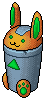 Bunny Recycling Bin (non-crackable)