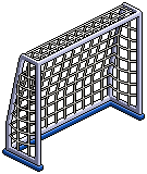 Football Goal Blue