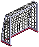 Football Goal Red