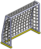Football Goal Yellow