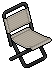 Beige Folding Chair