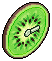 Organic Kiwi Clock