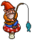 Garden Fishing Gnome