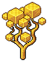 Solid Gold Cube Tree