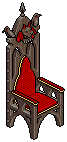Gothic Chair Red