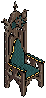Gothic Chair Blue