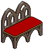 Gothic Sofa Red
