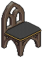 Black Gothic Stool