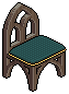 Gothic Stool Blue