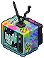 Graffitied TV (Non crackable)