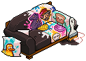 Graffitied Club Sofa