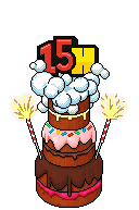 Habbo 15th Birthday Cake