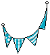 Blue Flag Bunting