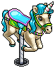 Blue Carousel Horse