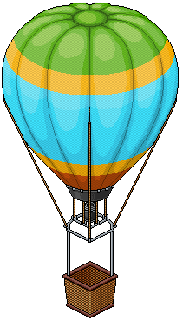 Blue Hot Air Balloon