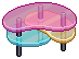 HC Coloured Glass Table