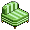 HC Striped Loveseat