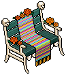 Floral Bench
