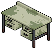Stained Laboratory Desk