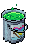 Green Tub of Paint