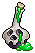Green Skull Bottle