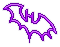 Purple Bat Sticker