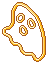 Yellow Ghost Sticker