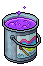 Purple Tub of Paint