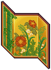 Golden Flower Screen