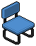 Dark Iced Chair (Blue)