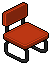 Dark Iced Chair (Red)