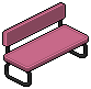 Dark Iced Bench (Pink)