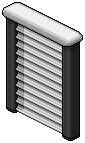 Dark Iced Shutter (White)