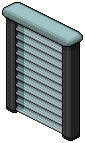 Dark Iced Shutter (Aqua)