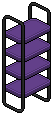 Dark Iced Bookcase (Purple)