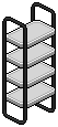 Dark Iced Bookcase (White)