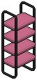 Dark Iced Bookcase (Pink)