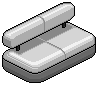 Dark Iced Sofa (White)
