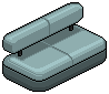 Dark Iced Sofa (Aqua)