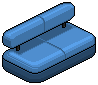 Dark Iced Sofa (Blue)