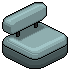 Dark Iced Sofachair (Aqua)