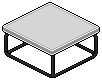 Dark Iced Coffee Table (White)
