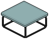 Dark Iced Coffee Table (Aqua)