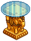 Glass Elephant Table