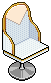 White Slot Chair